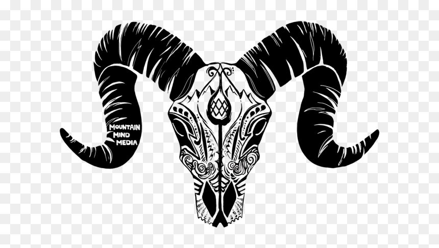 2019 Sheep Black Png - Mountain Mind Media Logo, Transparent Png - mountain drawing png