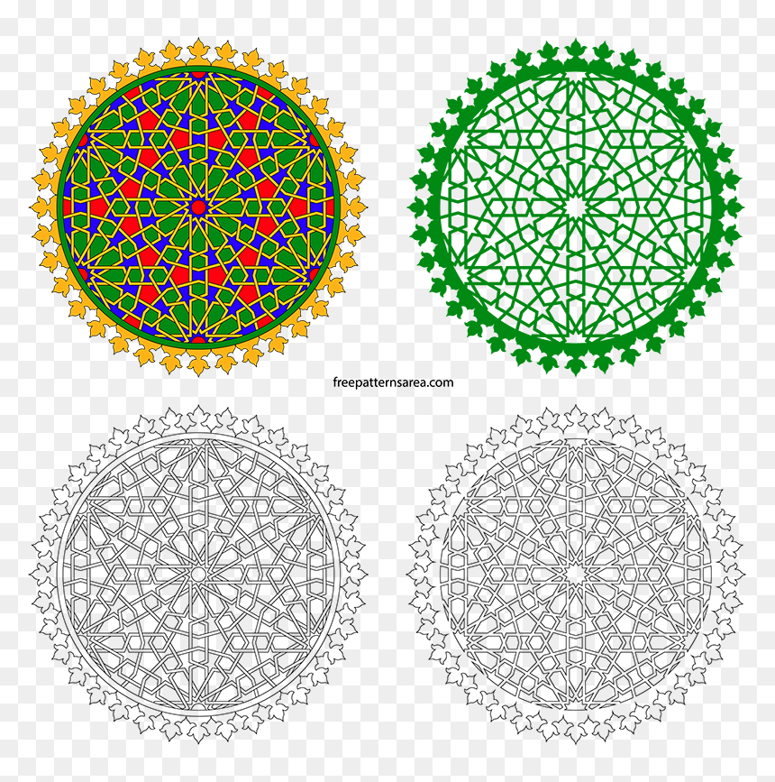 Geometric Islamic Art Decorative Free Vector Design - Ready To Work Alabama, HD Png Download - hamster wheel png