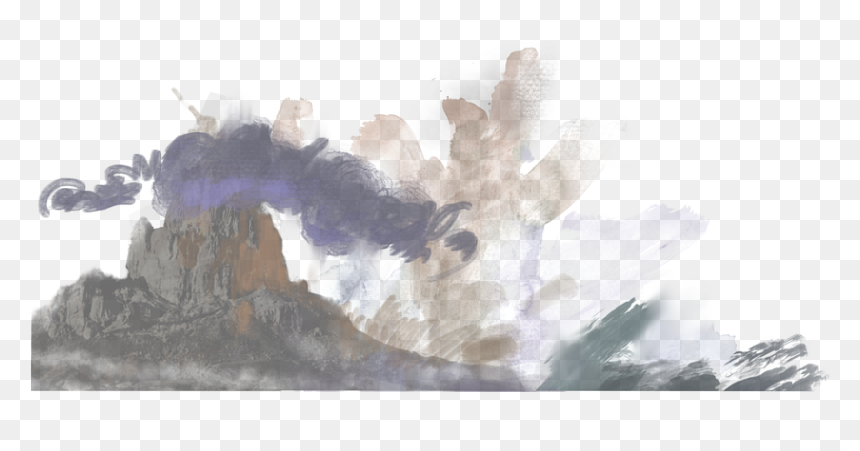 Transparent Mountain Drawing Png - Painting, Png Download - mountain drawing png