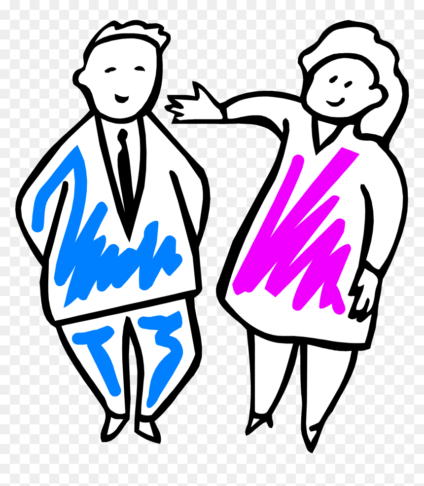Male Female - Clip Art, HD Png Download - male female png
