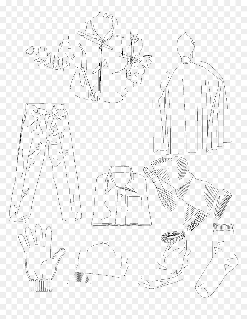 Line Art, HD Png Download - cartoon pants png