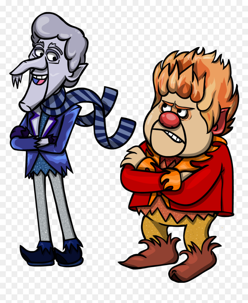 Transparent Cartoon Snow Png - Snow Miser Heat Miser Cartoon, Png Download - cartoon snow png