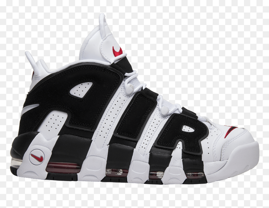 Nike Air More Uptempo Black And White, HD Png Download - scottie pippen png