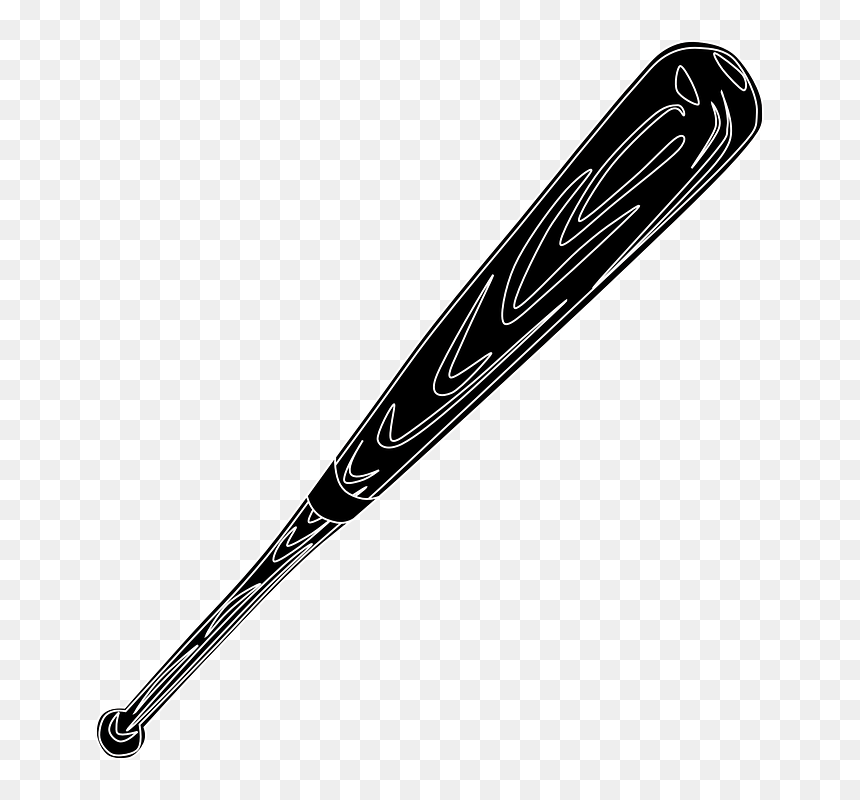 Tongkat Baseball Png, Transparent Png - black baseball bat png
