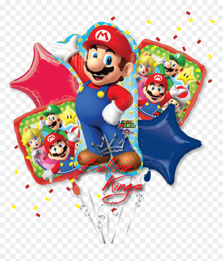 Super Mario Bros Bouquet, HD Png Download - mario bross png