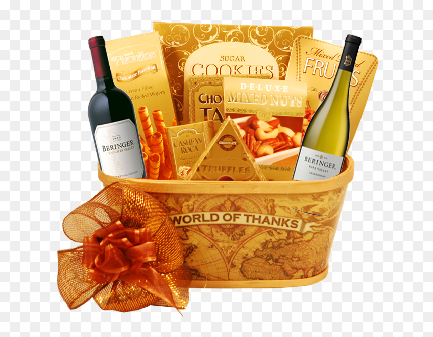 Wine Gift Basket Png , Png Download - Gift Basket, Transparent Png - gift basket png