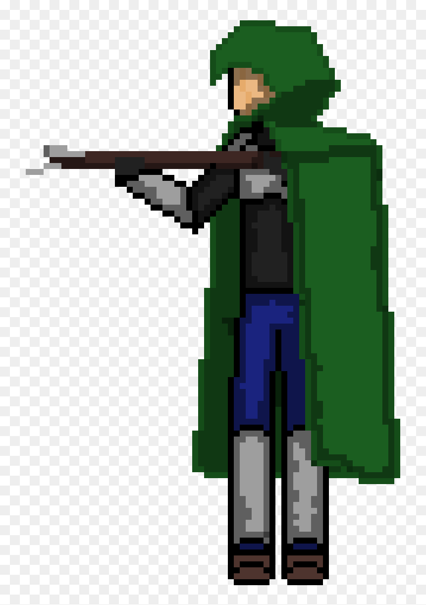 Wood Crossbow Man, HD Png Download - man with gun png