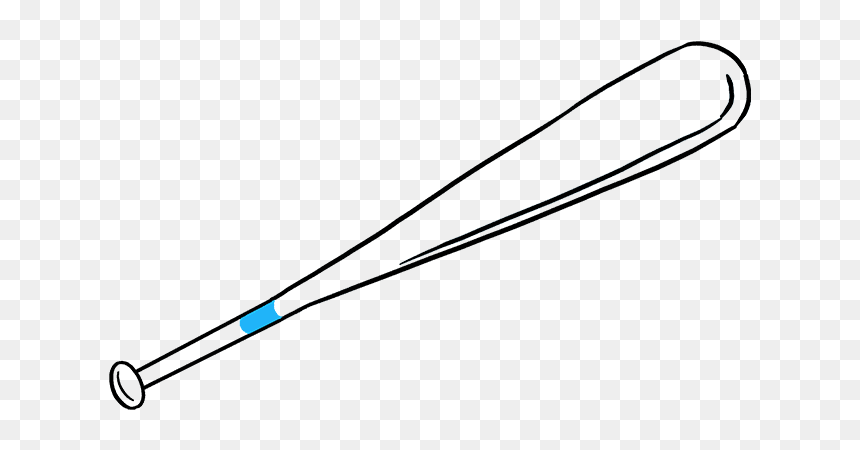 How To Draw Baseball Bat - Baseball Bat To Draw, HD Png Download - black baseball bat png