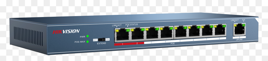 Hikvision 8 Port Poe Switch, HD Png Download - on off switch png