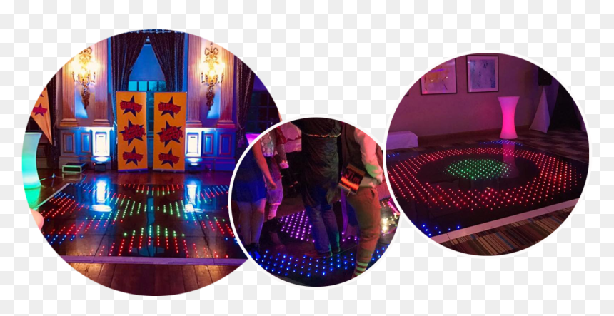 Black Led Retro Colour Dance Floor Hire, Liverpool, - Circle, HD Png Download - dance floor png