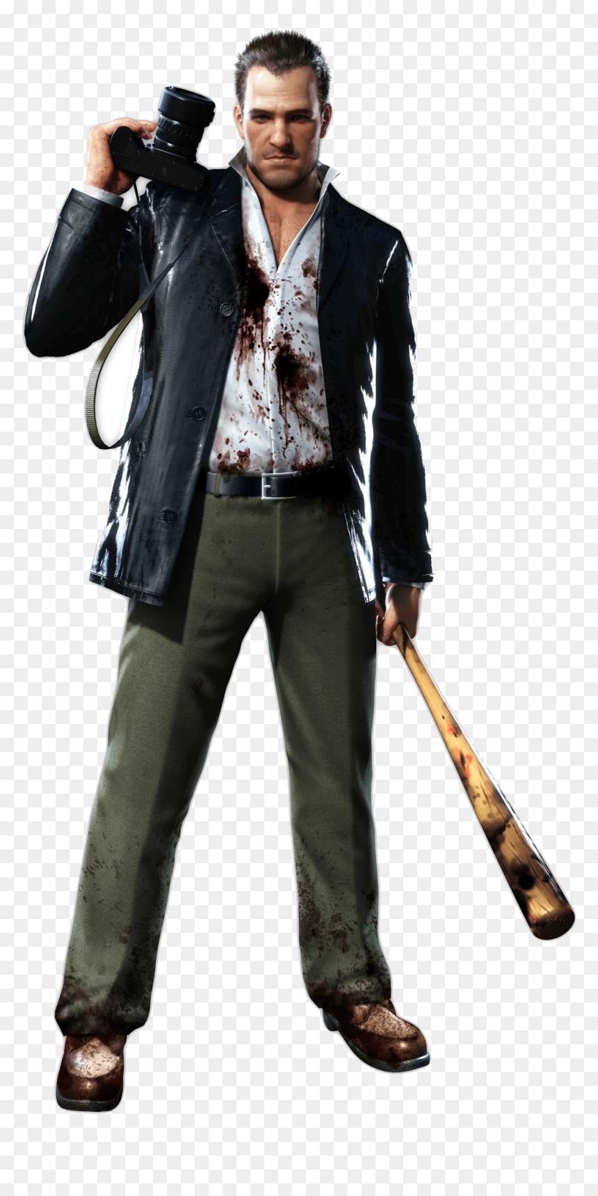 Dead Rising Baseball - Dead Rising Frank West, HD Png Download - man with gun png