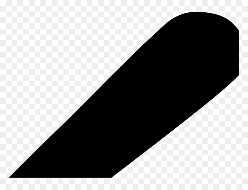 Skateboard, HD Png Download - black baseball bat png