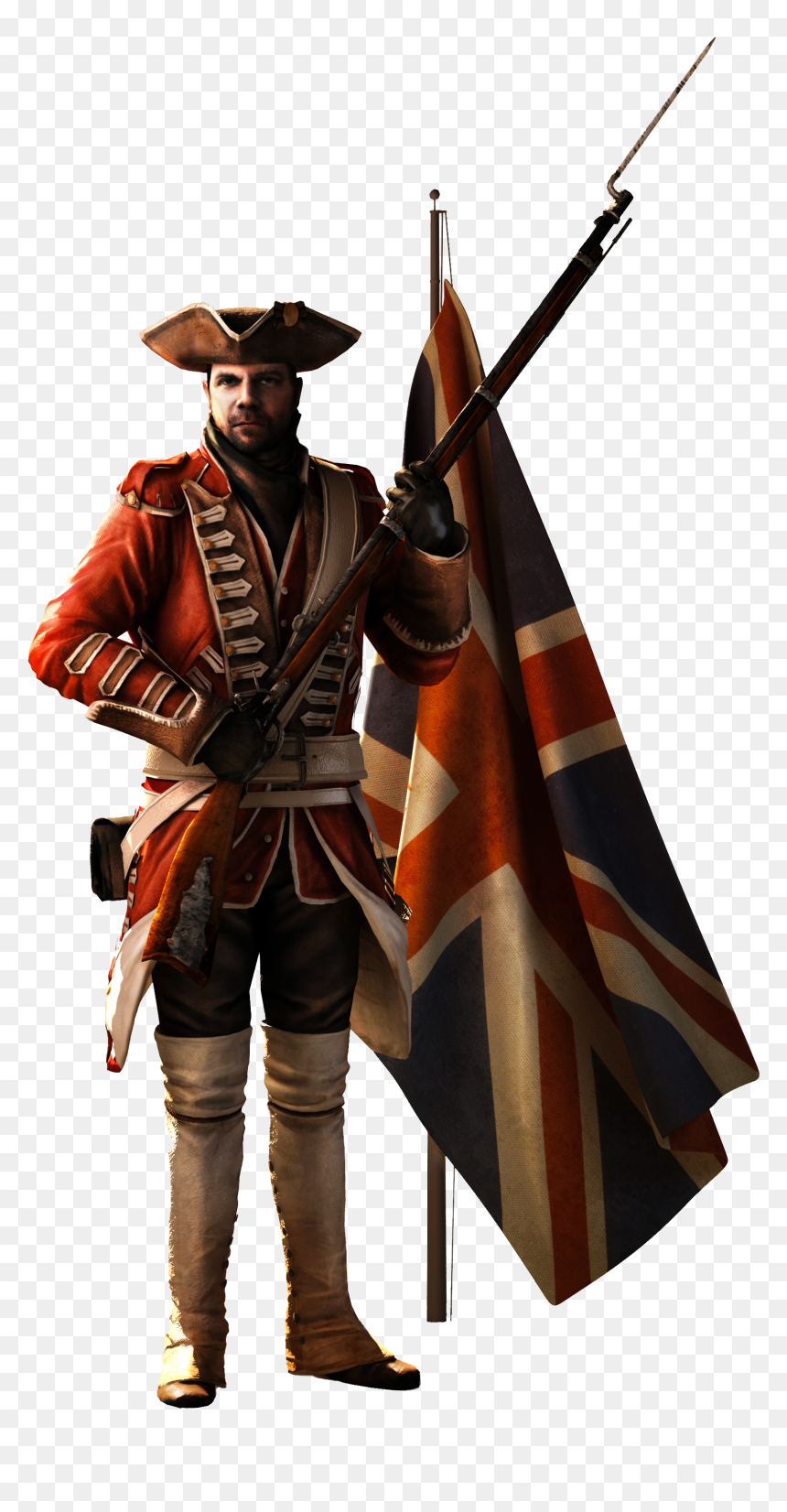 Casacas Rojas Assassins Creed 3, HD Png Download - solider png