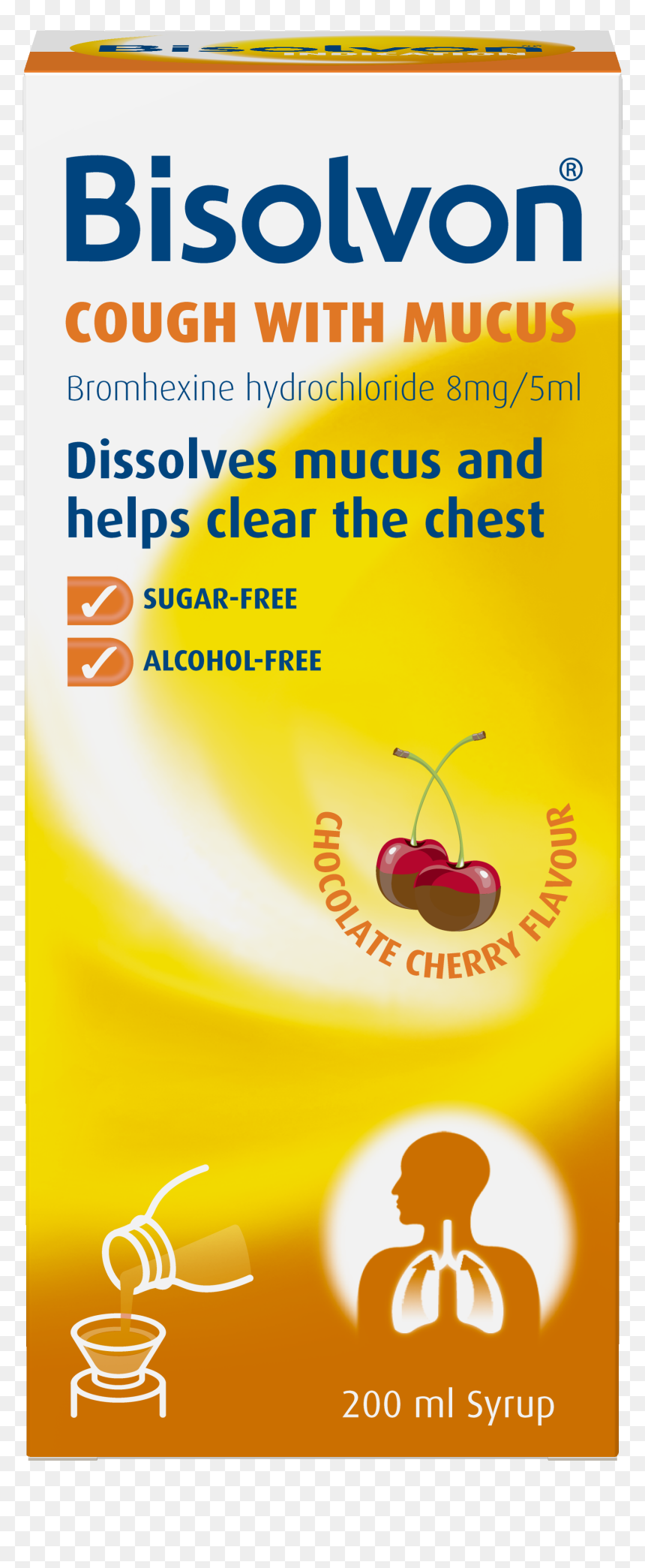 Bisolvon Chesty Oral Liquid, HD Png Download - coughing png