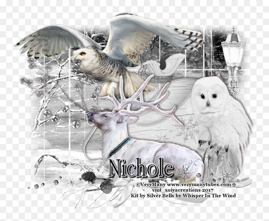 Snowy Owl, HD Png Download - silver bells png