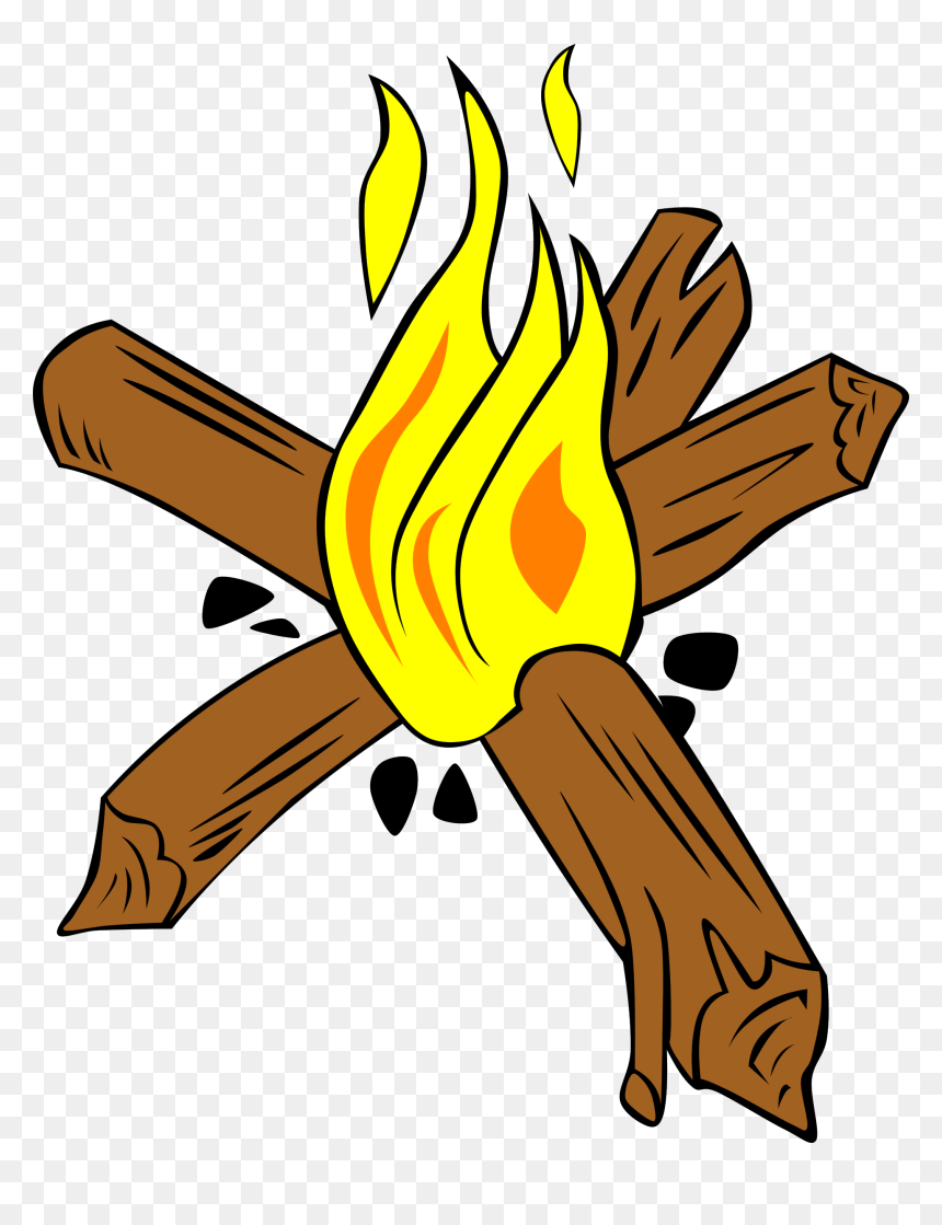 Campfires And Cooking Cranes - Star Fire For Camping, HD Png Download - campfire clipart png