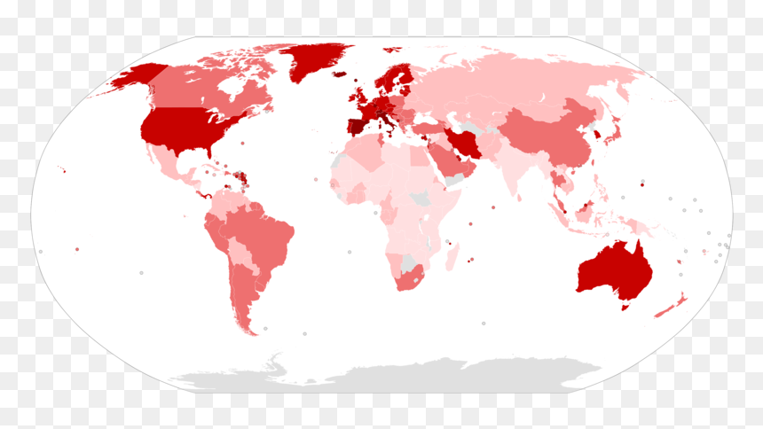 Covid 19 Globe 800 Xxx Q85 - Global Covid 19 Map, HD Png Download - pixelated heart png