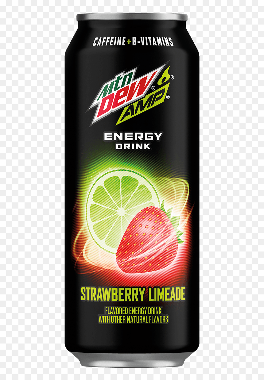 Transparent Mt Dew Png - Strawberry Limeade Energy Drink, Png Download - mountain dew.png