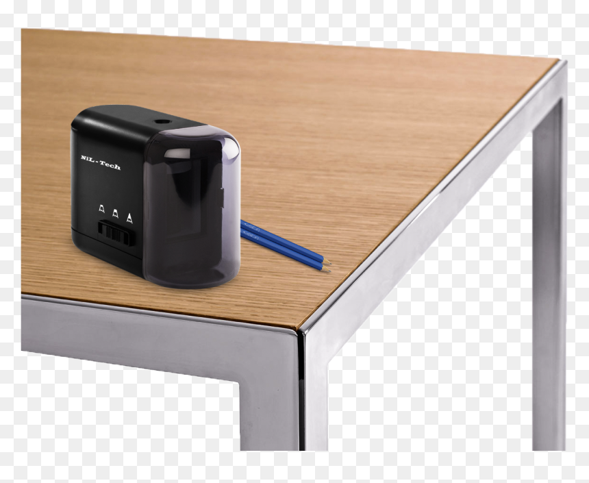 Razor Drawing Pencil Sharpener - Pencil Sharpener On A Table, HD Png Download - pencil sharpener png