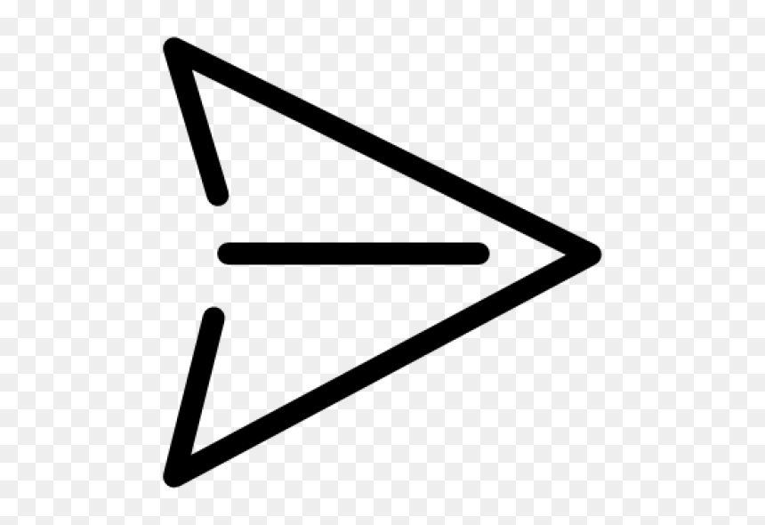Black Shape Paper Plane Png Image - Paper Plane, Transparent Png - black baseball bat png