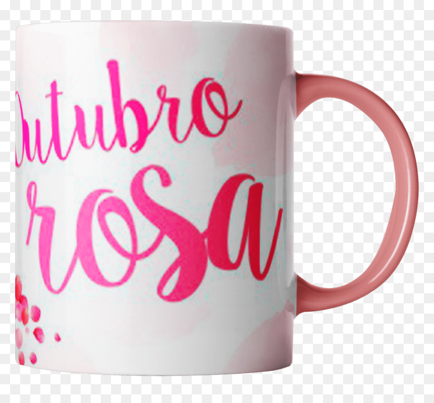 Caneca Personalizada Outubro Rosa Png, Transparent Png - outubro rosa png
