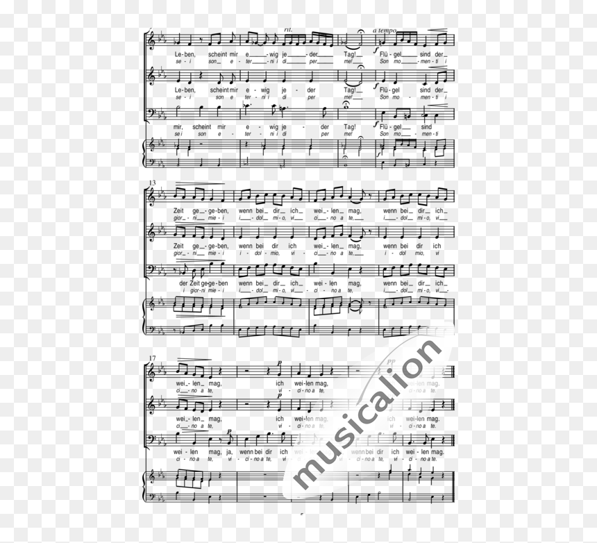 Mozart, Wolfgang Amadeus - Sheet Music, HD Png Download - numero 2 png