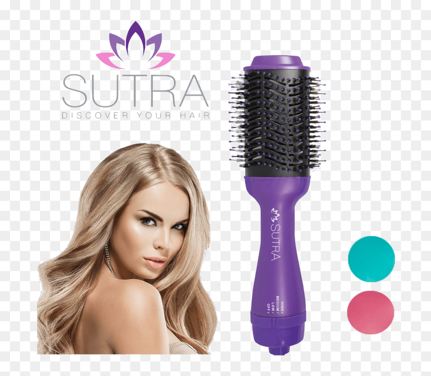 Hair Dryer Blow Out Brush, HD Png Download - hairbrush png