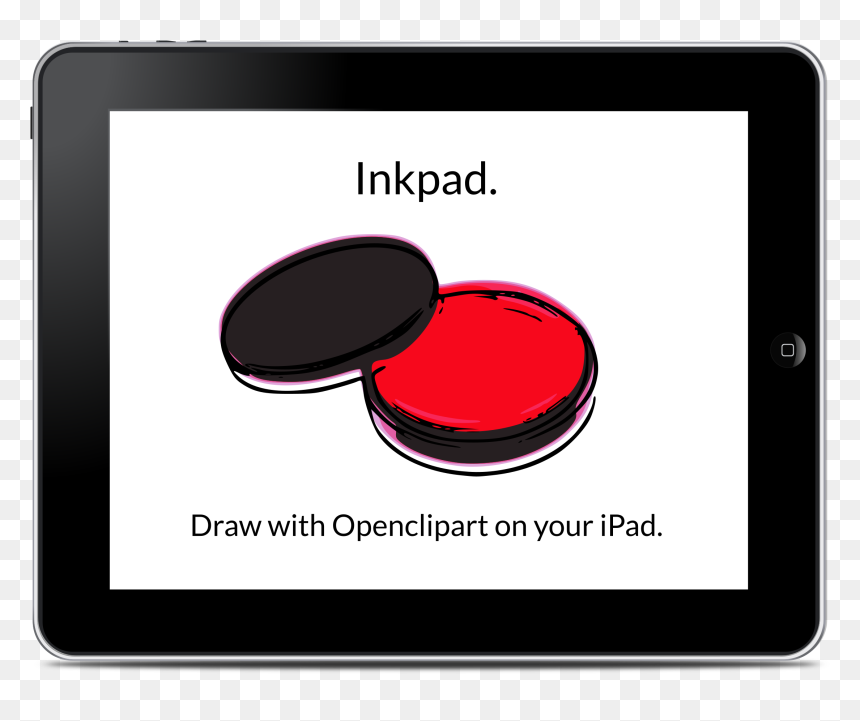 Draw With Openclipart On Your Ipad Using Inkpad - Clip Art, HD Png Download - ipad .png