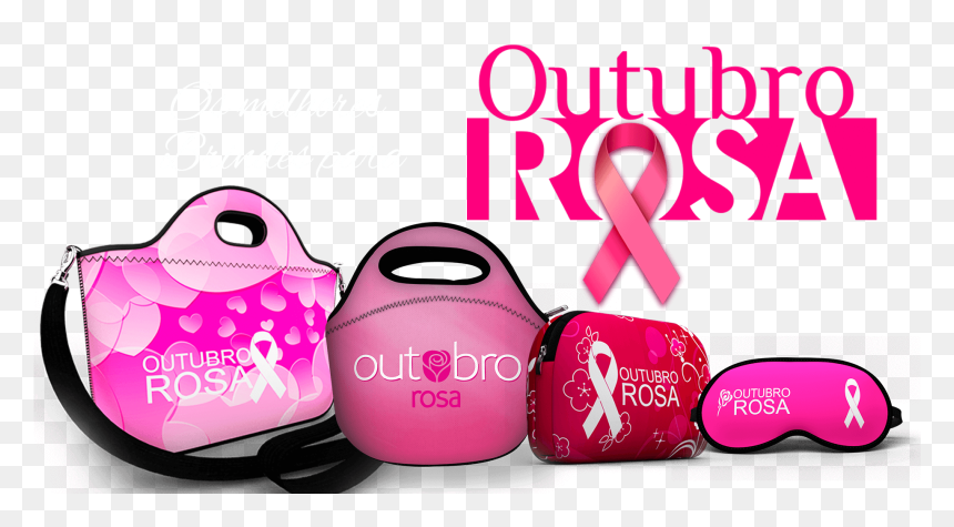 Brindes Em Neoprene Mais Vendidos Para Outubro Rosa - Outubro Rosa, HD Png Download - outubro rosa png