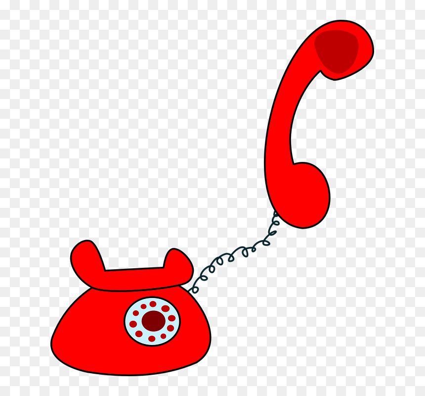 Transparent Cartoon Telephone Png, Png Download - red phone png