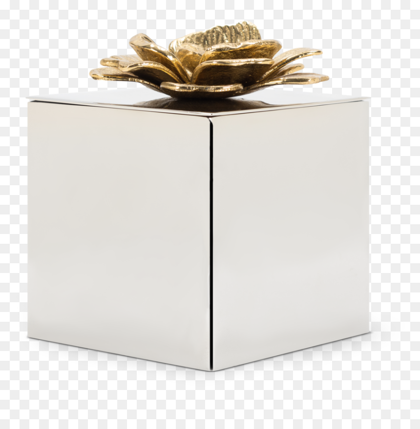 Brass Silver Flower Box - Box, HD Png Download - flower box png
