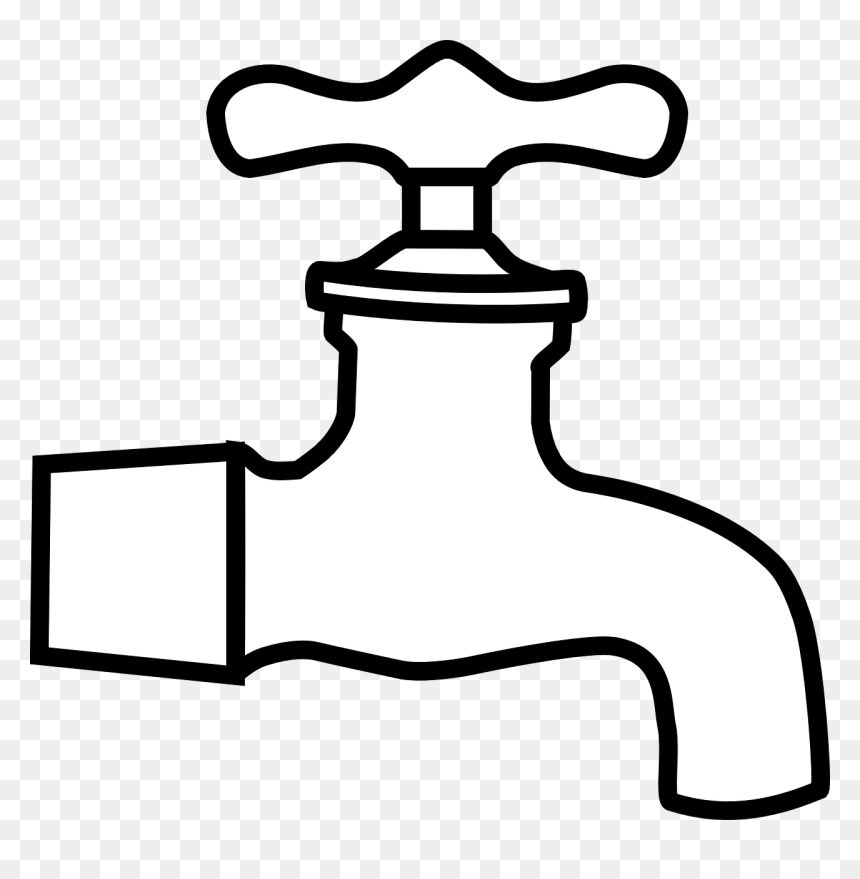 Tap Clipart Black And White, HD Png Download - tap png
