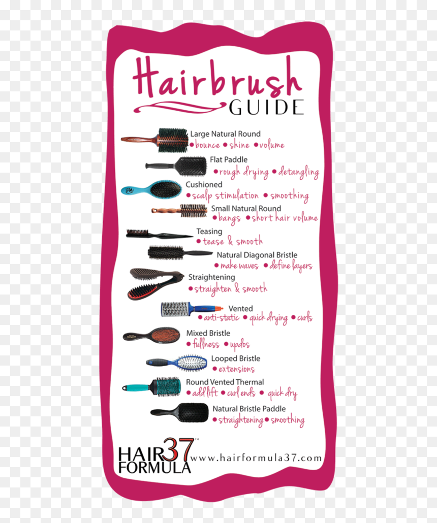 Hair Brush Shapes, HD Png Download - hairbrush png