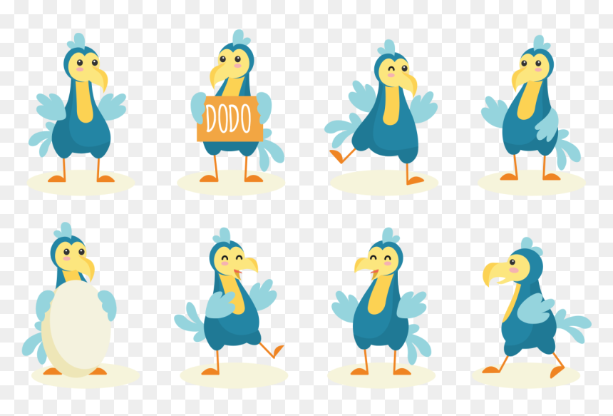 Dodo Cartoon Vector - Dodo Dibujo Animado, HD Png Download - dodo bird png