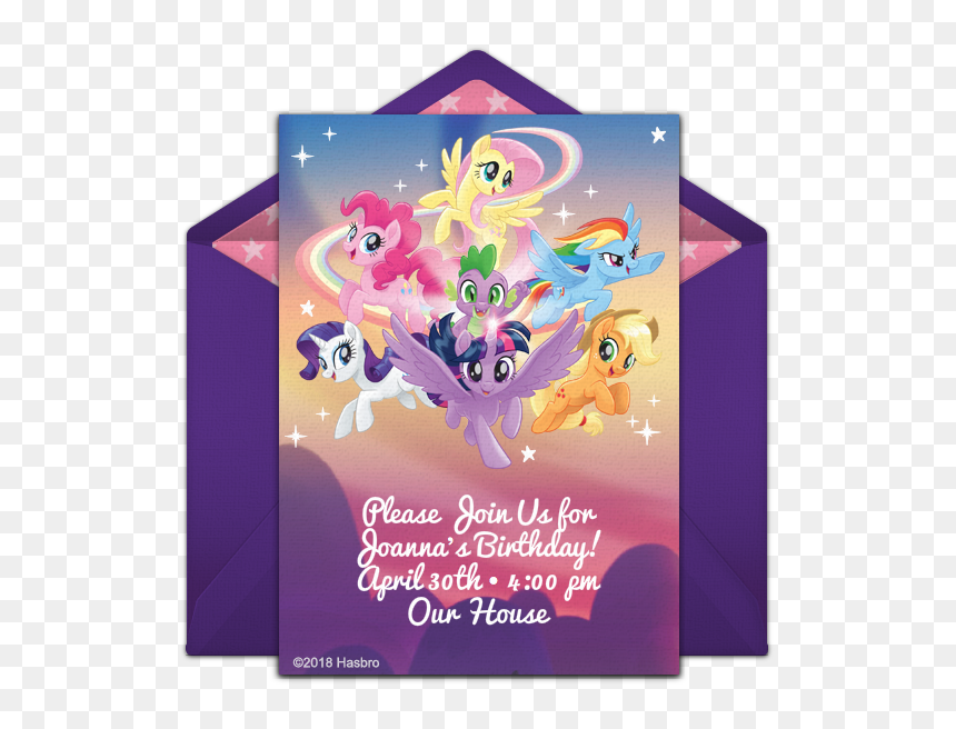 Super Bowl 2020 Party Invitations Free, HD Png Download - my little pony group png