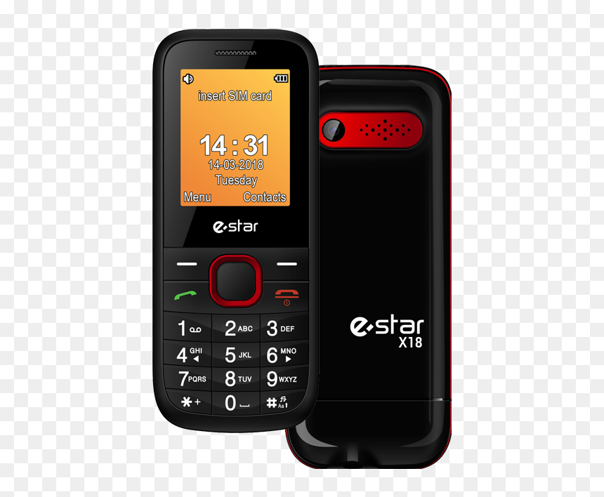 Estar X18, HD Png Download - red phone png