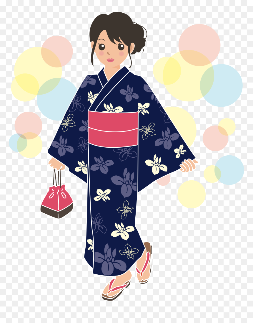 Summer Kimono Clip Arts - Kimono Clipart, HD Png Download - kimono png