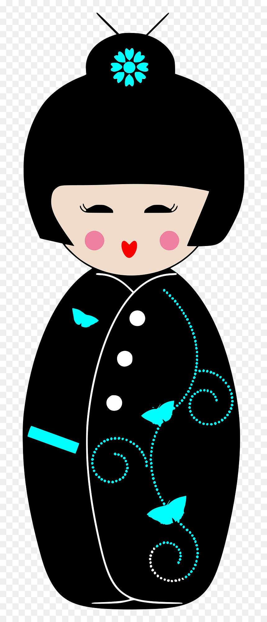 Japanese Doll Clipart, HD Png Download - geisha png
