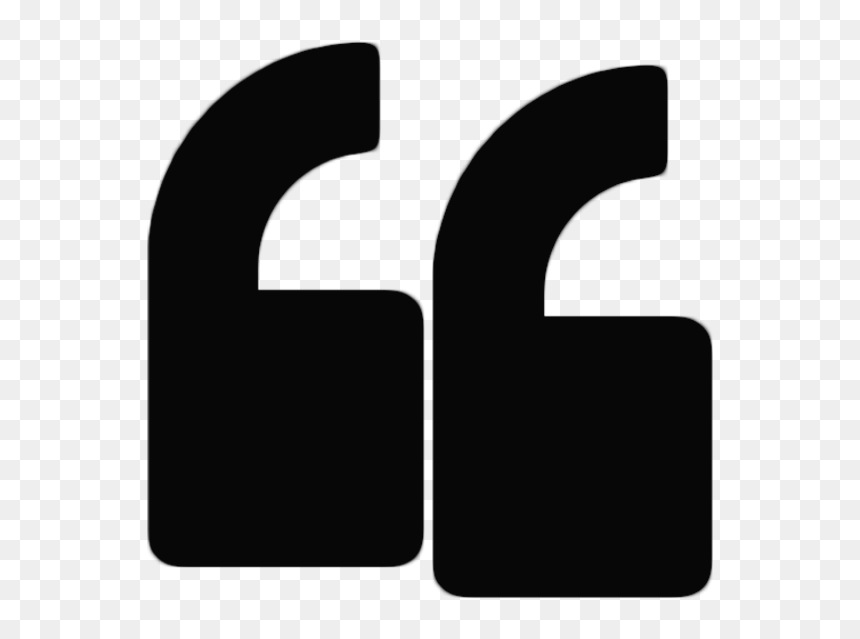Quote Mark Blackandwhite - Graphics, HD Png Download - quote mark png