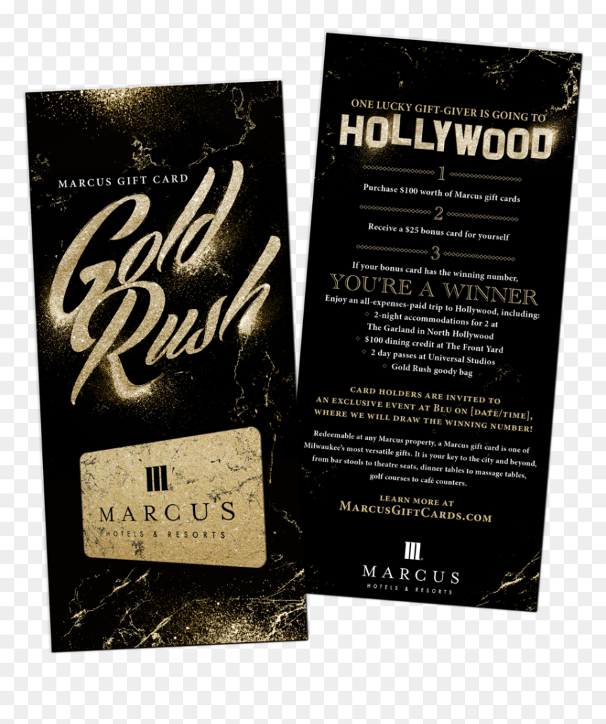 Gold Rush Postcard Mockup, HD Png Download - gold garland png