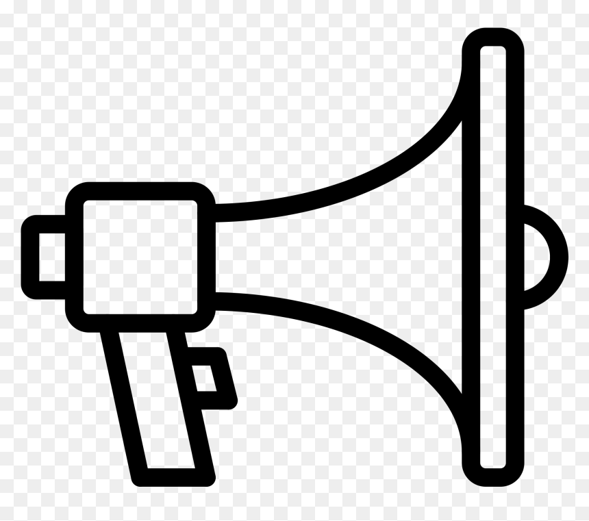 Transparent Megaphone Clipart Png - Icons Megaphonw Png, Png Download - megaphone clipart png