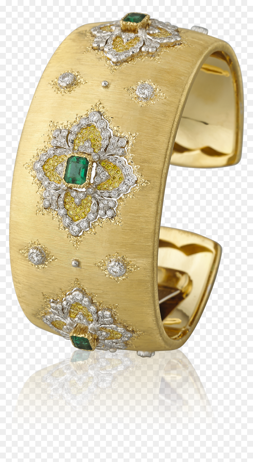 Buccellati - Bracelets - Opera Bracelet - Jewelry - Buccellati Emerald Bracelet, HD Png Download - gold garland png