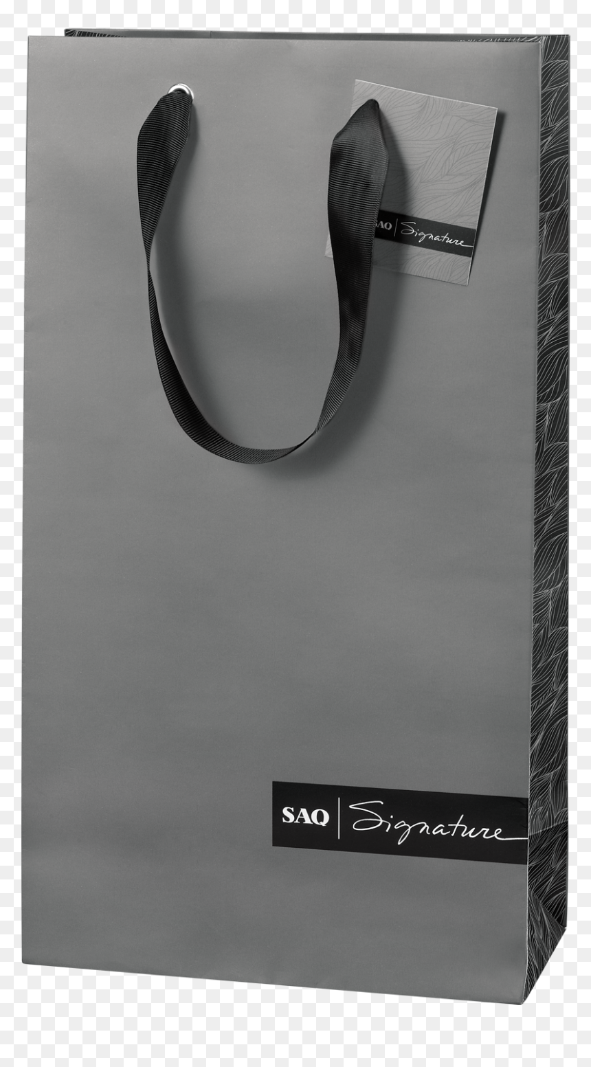 Saq Signature Gift Bag For Two Bottles - Paper Bag, HD Png Download - gift bag png