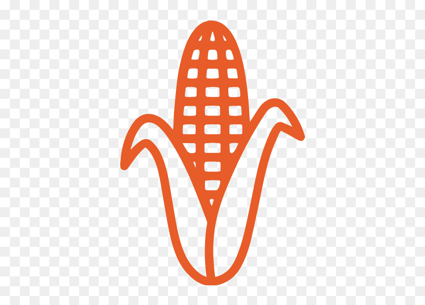 Sharkfarmer Icons Corn-orange - Corn Field Clipart Black And White, HD Png Download - agriculture icon png