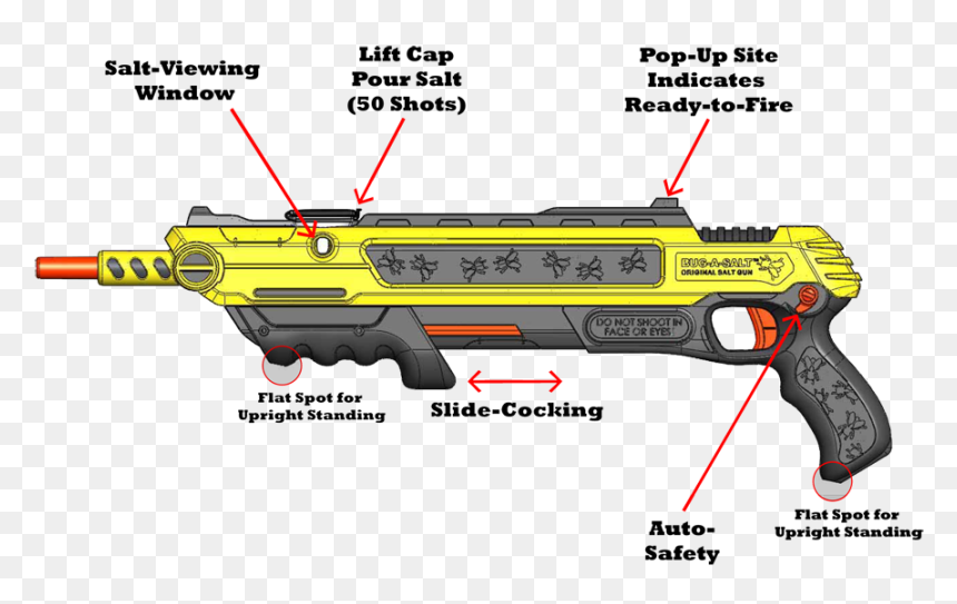 Pistola De Sal Para Moscas, HD Png Download - flying bullets png