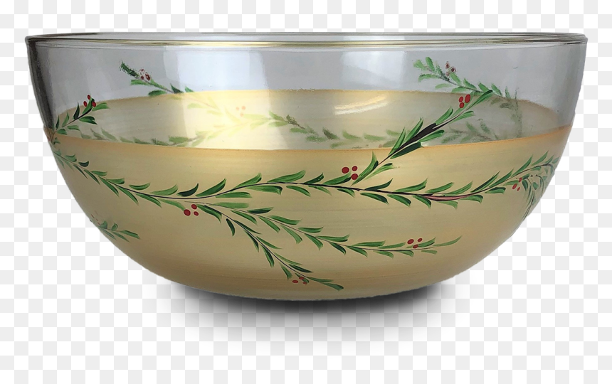 Bowl, HD Png Download - gold garland png
