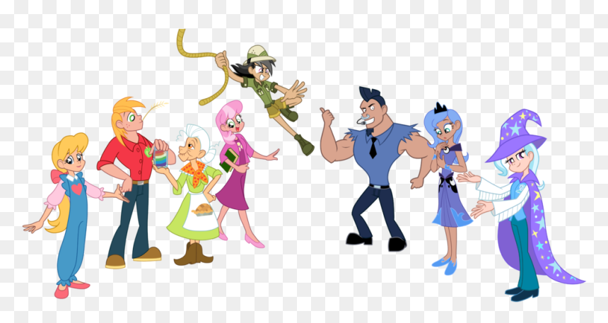 My Little Pony Supporting - My Little Pony Trinityinyang, HD Png Download - my little pony group png