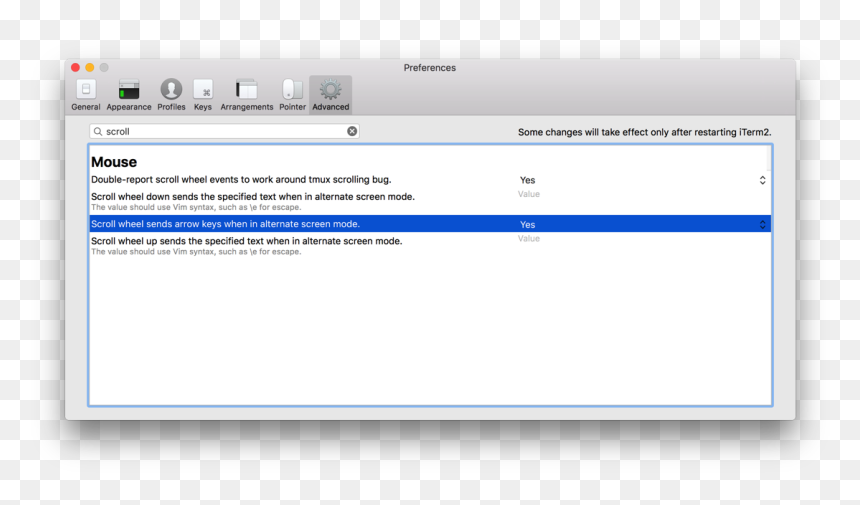 Image Of "scroll Wheel Sends Arrow Keys When In Alternate, HD Png Download - scroll work png
