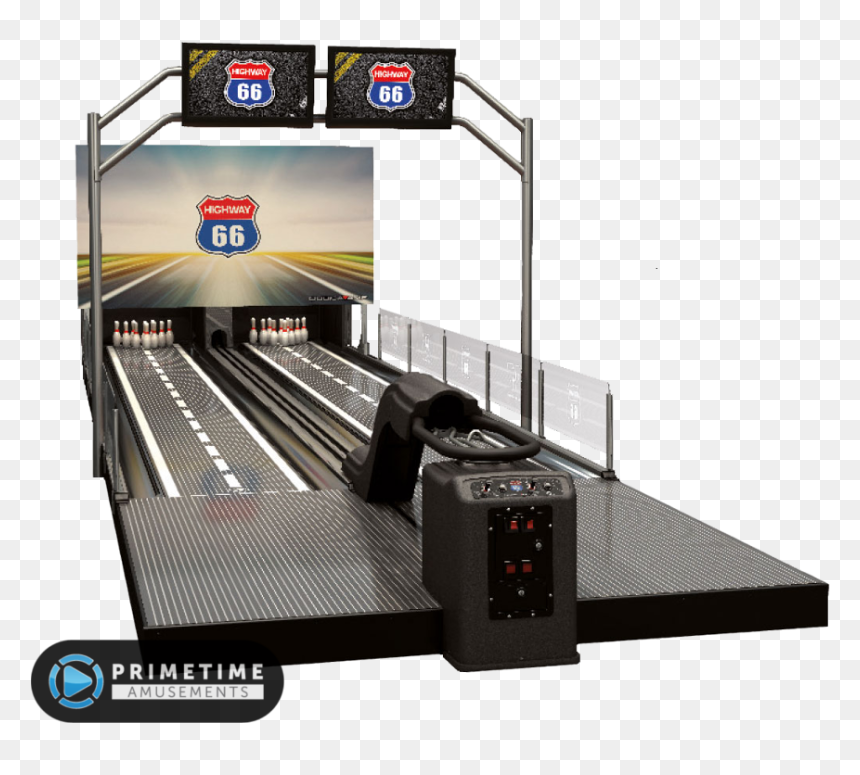 Highway66 Road Theme Bowl - Bowling Arcade Machine, HD Png Download - bowling lane png