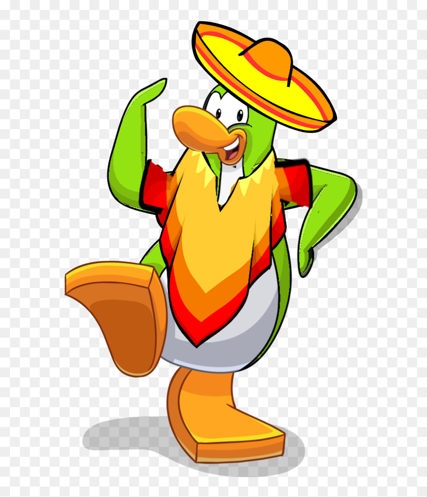 Fish Taco Clipart Taco Man - Background Clipart Transparent Club Penguin Transparent, HD Png Download - sombrero.png